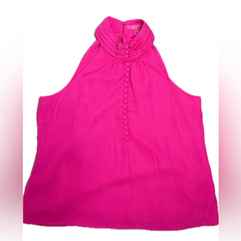 Lilly Pulitzer Sleeveless Blouse Hot Pink
